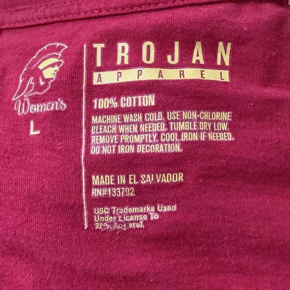 USC Southern California Trojans Apparel T-Shirt W/ Rhinestones Women’s Large - Picture 6 of 6